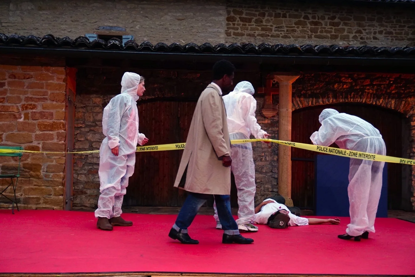 Scène de crime théâtrale